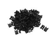 8mm Max Tie Width Plastic Cable Mount Saddle Base Holder 100 Pcs