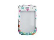 Clip On Floral Butterfly Print Case For Blackberry 9630