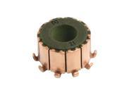 7.14mm x 15mm x 10mm 10 Gear Tooth Copper Shell Mounted On Armature Commutator