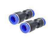 Unique Bargains 2 PCS Push In Straight Reducer 8mm to 6mm Fittings