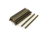 Unique Bargains 20pcs PCB Board 2.54mm Pitch 2x40 Position Straight Pin Header Connector