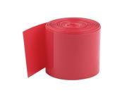 Unique Bargains 10Meters 50mm Width PVC Heat Shrink Wrap Tube Red for 2 x 18650 Battery