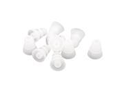 Unique Bargains Silicone Triple Flange in Ear Headphone Cover Earphone Cushion Replacement Clear 10 Pcs