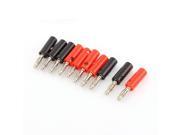 Speaker Amplifier Audio Insulation Cover Banana Plug Connector Adapter 10Pcs