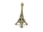 Bronze Tone 3.9 Metal Paris Miniature Eiffel Tower Model Souvenir Decor