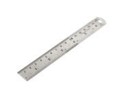 Unique Bargains Metric 15cm Scale Double Side Stainless Steel Imperial Straight Ruler 6 Inch