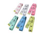 Unique Bargains 6 Pcs Colorful Seamstress Tailor Sewing Cloth Ruler Tape Measure 60 150cm