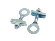 2 Pcs Bike Bicycle Parts Donut Chain Tensioner Silver Tone