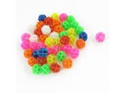 46 Pcs Bicycle Decorative Plastic Assorted Color Clip Spoke Beads