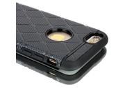 Shockproof Rugged Hybrid Rubber Hard Cover Case for Apple iPhone 6 Black