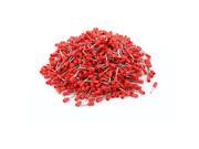 1000 Pcs Red AWG 22 Wire Copper Crimp Insulated Pin End Ferrules Terminal