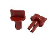 2 Pcs Spare Parts Red Plastic Fan On Off Switch Knob Controller