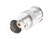 Unique Bargains BNC Female to Quick F Type Male Coax Coupling Adapter RF Connector Silver Tone