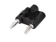Unique Bargains Speaker Screw Type Dual Banana Plug Connector Binding Post for 6mm Cable Dia