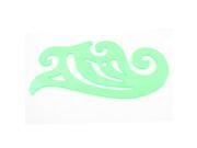 Unique Bargains 30cm x 13.5cm Plastic Clear Green Irregular Drawing Drafting French Curve Ruler