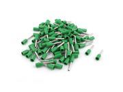 Unique Bargains 100 Pcs Wire Crimp Cord End Terminal Insulated Ferrule Green E7508 20AWG 0.75mm2