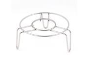 Kitchen Cookware 10cm x 5cm Stainless Steel Wire Steaming Rack Stand Silver