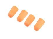 Unique Bargains Reusable Orange Sponge Earplug Ear Protector 4 Pcs