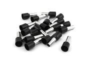 20 Pcs Insulated Ferrule Terminal Wire Connector Bootlace Black E10 12 8AWG