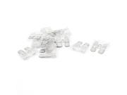 10PCS Clear Plastic Shell 25A 32V Standard ATC ATO Blade Fuse for Auto Car Truck