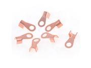 Unique Bargains 7 Pcs 12mm Inner Diameter Tube Copper Tone Connector Passing Through Terminals