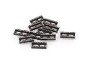 Unique Bargains 10Pcs 2.54mm Pitch 18P Two Row Solder Type DIP SIP Round IC Sockets Adaptor