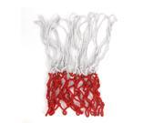 Unique Bargains 15.5 Long Classic Nylon Basketball Net White Red 13 Loops