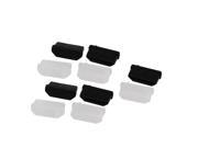 10 Pcs Black Clear Silicone Anti Dust Cover Protector for HDMI Female Port
