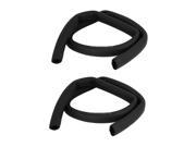 Air Conditioner Black 1 x 3 8 Flexible Foam Hose Insulation Pipe Black 2Pieces