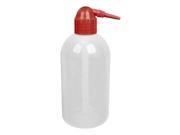 Unique Bargains Germicidal Solutions Holder Clear White Red Plastic Squeeze Bottle 250mL