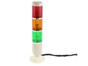 Unique Bargains DC 24V 3 x 5W Bulb Red Green Yellow Signal Tower Lamp Industrial Warning Light