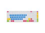 Laptop Blue White Silicone Keyboard Skin Cover Film for IdeaPad Z560 G570