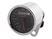 Unique Bargains 12V Stainless Steel Motorcycle Tachometer Speedometer LED Indicator 0 160km h