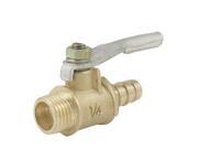 Unique Bargains Pneumatic 1 4 Male Thread to Hose Tail Ball Valve