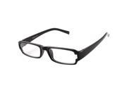 Unique Bargains Unique Bargains Woman Black Full Rim Rectangle Lens Plain Plano Glasses Eyeglasses