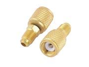Unique Bargains 2 Pcs 1 4 PT Male to 1 4 PT Female Hose Adapter Fitting for Air Conditioner