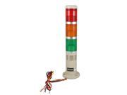 Unique Bargains DC 24V Safety Red Yellow Green Industrial Flash Tower Lamp Indicator Light