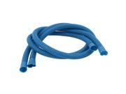 Unique Bargains 2pcs Blue Nylon Flexible Air Conditioner Drain Water Pipe Hose 44 Long