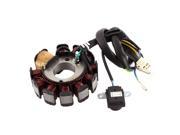 Unique Bargains Round Motorcycle Stator Generator Charging Coil 4A 35W GY6125 11