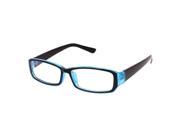 Unique Bargains Lady Plastic Full Frame Eyewear Spectacles Glasses Optical Eyeglasses Blue