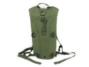 Cycling Climbing Survival 3L Hydration Bladder Water Bag Backpack Army Green
