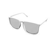 Cool Ladies Full Rim White Plastic Frame Eyewear Glass