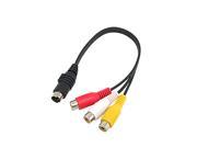 Unique Bargains 4 Pin S Video To 3 RCA TV DVD to Laptop Converter Cable Ljrta