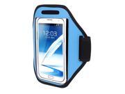 Sports Running Jogging Gym Armband Pouch Case Cover Holder Blue for Note 2 3