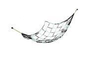 Unique Bargains Green Coffee Colored Nylon Meshy Hanging Bed Hammock
