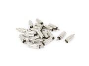 20Pcs Silver Tone RCA Male Plug Solderless Audio Adapter Connector
