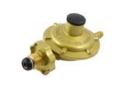 1 2 PT Male Thread One Outlet Liquefied LGP Gas Pressure Regulator Valve Yellow