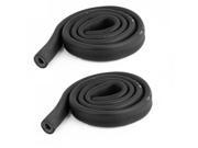 Unique Bargains 2x Vibration Resistant Foam Air Conditioner Heat Insulated Pipe Black