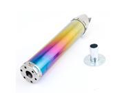 Unique Bargains Motorcycle Colorful Stainless Steel 2.1cm Inlet Exhaust End Muffler