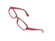 Women Carved Arms Plain Plano Glasses Spectacles Eyewear Burgundy